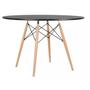 Imagem de Mesa Eiffel Sala de Jantar 110 Cm Redonda com Tampo em Mdf