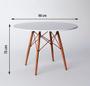 Imagem de Mesa Eiffel Wood Cobre Tampo De Madeira 90 Cm