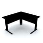 Imagem de Mesa em l p/ escritório 140x140 pandin maxxi - preto