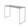 Imagem de Mesa Escrivaninha 90cm Stan Home Office Industrial Consultório Ferro Branco MDF Verde Oliva - Ahz Móveis