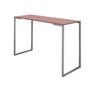 Imagem de Mesa Escrivaninha 90cm Stan Home Office Industrial Consultório Ferro Prata MDF Rose - Ahz Móveis