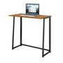 Imagem de Mesa Escrivaninha Dobrável Fit Home Office 80cm Preta e Canela