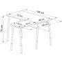 Imagem de Mesa Escrivaninha Em L 120 cm 28002 Hanover Branco Artesano