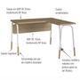 Imagem de Mesa Escrivaninha Em L 120 cm 28002 Hanover Branco Artesano