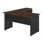 Imagem de Mesa Escrivaninha em "L" Mesa 1,50m + Mesa Auxiliar sem GAVETAS WORKSTART MARSALA