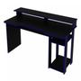 Imagem de Mesa Escrivaninha Gamer com 4 Nichos Tecno Mobili - Preto/Azul