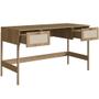 Imagem de Mesa Escrivaninha Home Office 2 Gavetas Pés Madeira Moss A03 Hanover Roble - Lyam Decor