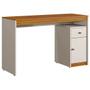 Imagem de Mesa Escrivaninha Madrid 1 Porta 1 Gaveta Off White/Naturalle - Mavaular