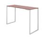 Imagem de Mesa Escrivaninha Mesa de Estudos Stan Home Office Ferro Branco Tampo MDF Rose Rosa Gold - Ahazzo Móveis