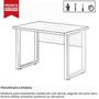 Imagem de Mesa Escrivaninha para Escritório PÉ QUADRO 1,70x0,70m com Gavetas MARSALA