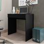 Imagem de Mesa Escrivaninha Para Notebook Home Office Allexa 80cm com 01 Gaveta Preto - Abmaza