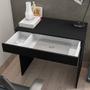 Imagem de Mesa Escrivaninha Para Notebook Home Office Allexa 80cm com 01 Gaveta Preto - Abmaza