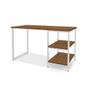 Mesa Escrivaninha para Notebook Office Star 120cm com 2 Prateleiras - KLM - KLM Móveis Imagem de Mesa Escrivaninha para Notebook Office Star 120cm com 2 Prateleiras - KLM