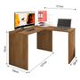 Imagem de Mesa Escrivaninha Parati L01 com Extensor - Amarena Móveis