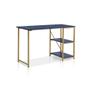 Imagem de Mesa Escrivaninha Star Para Notebook Office Star 120cm com 2 Prateleiras KLM Móveis