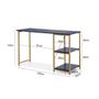 Imagem de Mesa Escrivaninha Star Para Notebook Office Star 120cm com 2 Prateleiras KLM Móveis