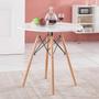 Imagem de Mesa Estilo Eiffel Eames Redonda 90cm Branca