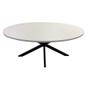 Imagem de Mesa Estilo Industrial - Modelo Oval - 170x90cm - Cor Branco