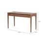 Imagem de Mesa Extensível de Jantar em Madeira e MDF Pina Oppa Design - Amêndoa 