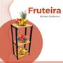 Imagem de Mesa Fruteira Artesanal 3 Prateleira Para Apoio De Cestos Frutas Legumes