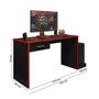 Imagem de Mesa Gamer Escritório DRX9000 Preto/Vermelho - Montanaris Decor