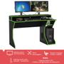 Imagem de Mesa Gamer Fremont para 2 Monitores Preto/Verde - Politorno