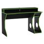 Imagem de Mesa Gamer Fremont para 2 Monitores Preto/Verde - Politorno