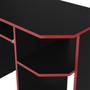 Imagem de Mesa Gamer Para Escritorio PC Gamer Preto Fosco/ vermelho