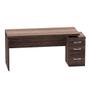 Imagem de Mesa Gerência Com Pé Gaveteiro 03 Gavetas PE40 Pandin 1,64 x 0,60 M Walnut
