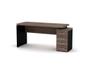 Imagem de Mesa Gerência Com Pé Gaveteiro 04 Gavetas PE 40 Pandin 1,64 x 0,70 M Walnut e Preto