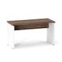 Imagem de Mesa Gerência Pé Painel P25 Pandin 1,35 M Walnut e Branco