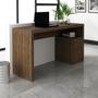 Imagem de Mesa Home Office com 2 gavetas para Notebook 135x46,5cm Nogal
