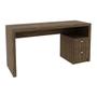 Imagem de Mesa Home Office com 2 gavetas para Notebook 135x46,5cm Nogal