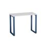 Imagem de Mesa Home Office Tubular P25 Pandin 90 CM Cinza e Azul Del Rey