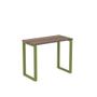 Imagem de Mesa Home Office Tubular P25 Pandin 90 CM Walnut e Verde