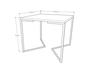 Imagem de Mesa Industrial Base Ferro Branco em  V  Tampo 90x90 Canela  4 Cadeiras Eames Madeira Assento Branco