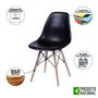 Imagem de Mesa Industrial Base Ferro Cobre 137x90 Tampo Preto 4 Cadeiras Eiffel Madeira Assento Preto