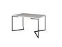 Imagem de Mesa Industrial Base Ferro Preto em  V  Tampo 137x90 Branco 4 Cadeiras Eames Madeira Assento Branco