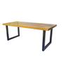 Imagem de Mesa Industrial Detroit Madeira Maciça 1,50m Ferragem Preta