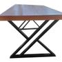 Imagem de Mesa Industrial para Área Externa Amsterdã com Ferragem Preta 1,30m