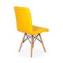 Imagem de Mesa Inês 100cm Preta + 4 Cadeiras Eiffel Gomos - Amarela
