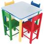 Imagem de Mesa Infantil Com 4 Cadeiras Carlu Coloridas