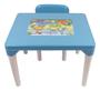 Imagem de Mesa Infantil Com Cadeira Dinossauros Azul Styll Baby