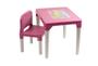 Imagem de Mesa Infantil com Cadeira Educativa Princesas Rosa menina