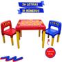 Imagem de Mesa Infantil Desmontável 2 Cadeira Educativa para Crianças