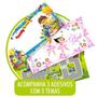 Imagem de Mesa Infantil Didática Conjunto com 2 Cadeiras Educativa Mesinha Escola Presente Infantil Desenho Brincar Aprender Comer Atividade Colorida