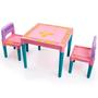 Imagem de Mesa Infantil Educativa Desmontavel C/ 2 Cadeiras Rosa Tritec 4130