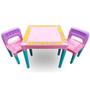 Imagem de Mesa Infantil Educativa Desmontável Com 2 Cadeiras - Meninas