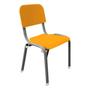 Imagem de Mesa Infantil Escolar Com Cadeira WP Kids Reforçadas Lg Flex Laranja T3