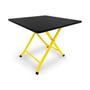 Imagem de Mesa Infantil Havai Dobrável Para Criança Desenhar Amarelo e Preto
